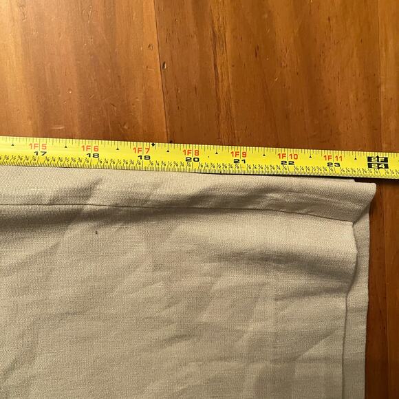 Calvin Klein Women’s Tan Linen Blend Cropped Straight Pants Size 16 - Picture 8 of 8